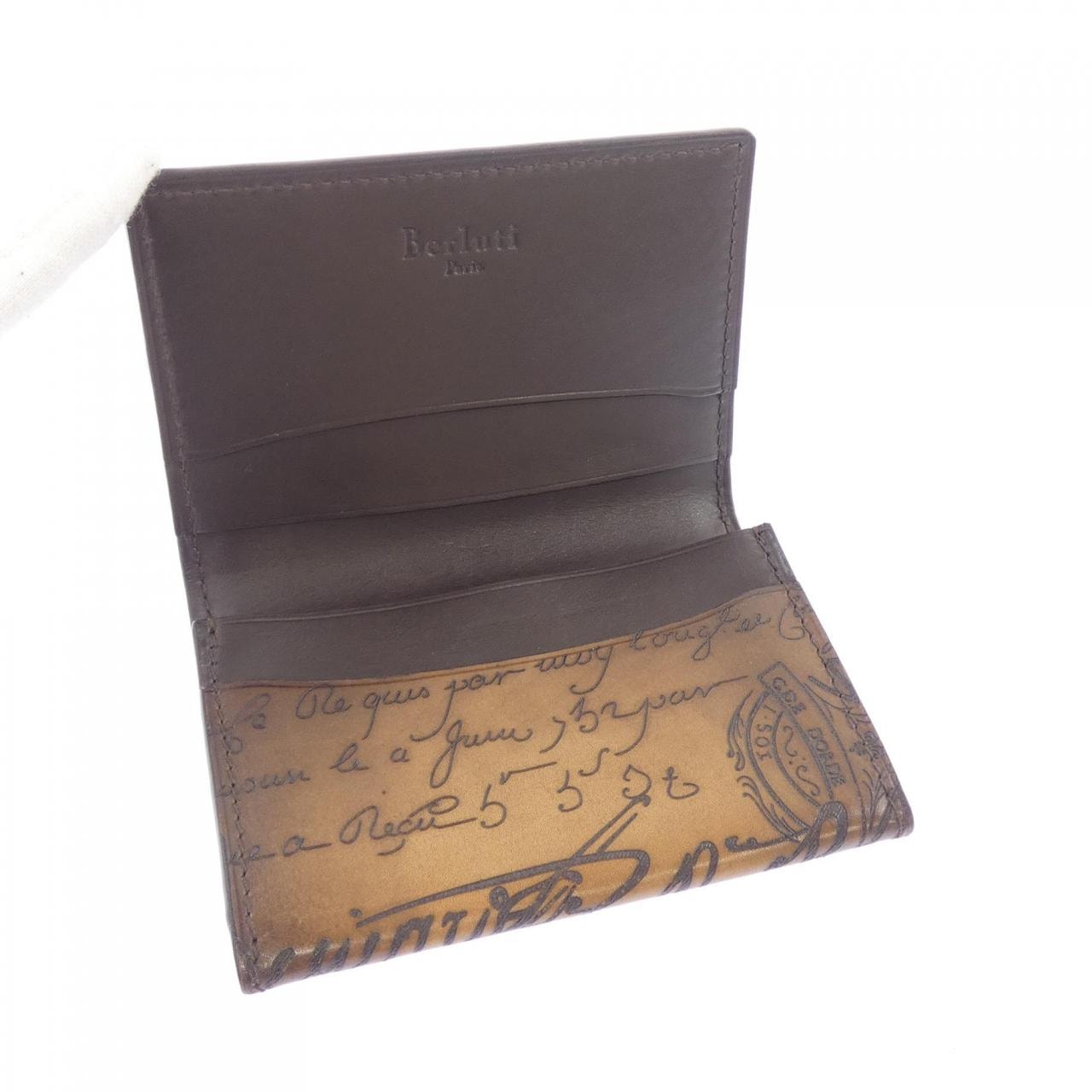 ベルルッティ Berluti インブイアスクリットレザーカードホルダー CARD CASE