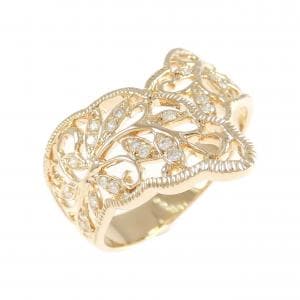 K18PG ダイヤモンド リング 0.25CT