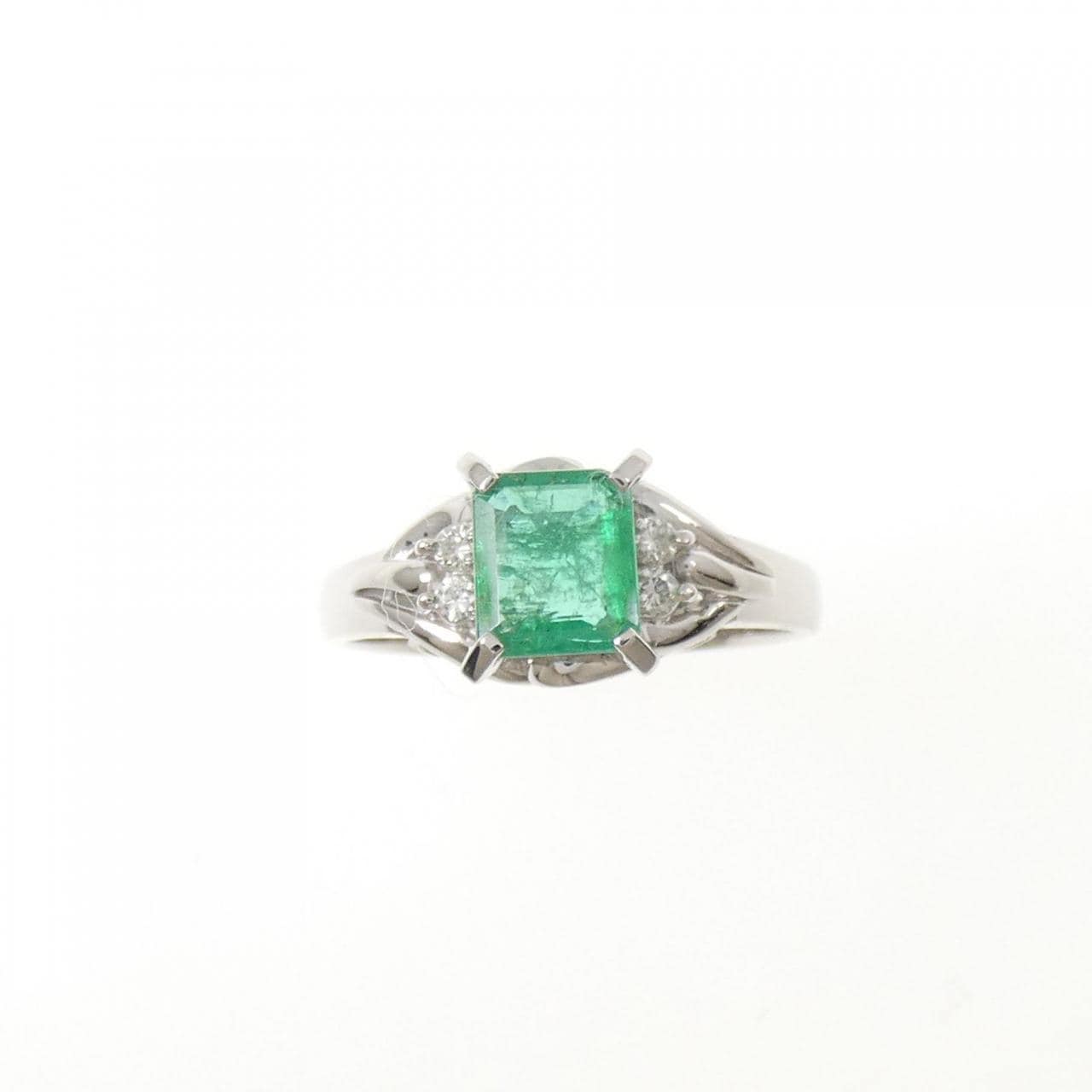 PT900 エメラルド リング 0.73CT