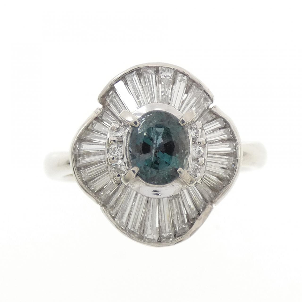PT900 アレキサンドライト リング 0.58CT