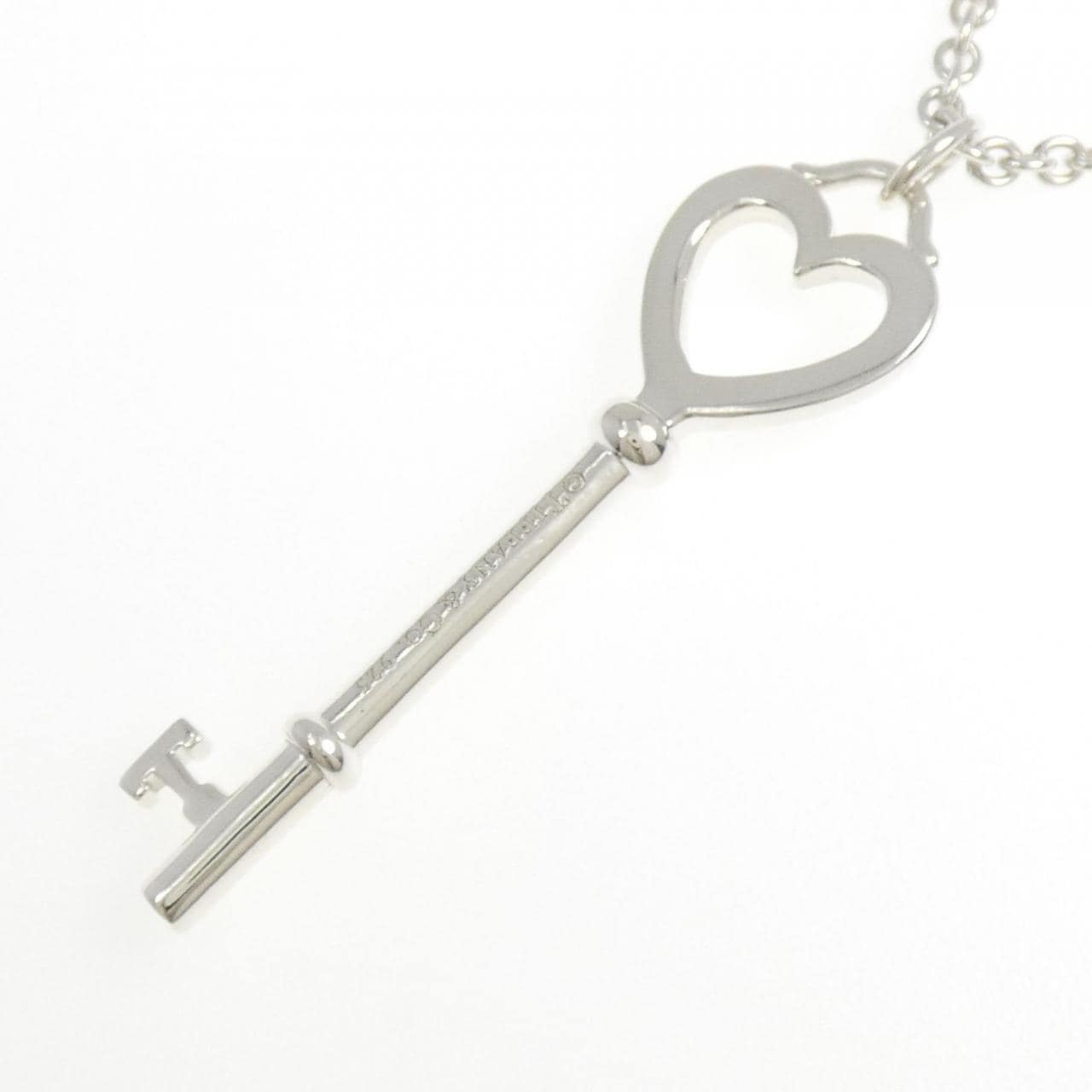 TIFFANY heart key large necklace