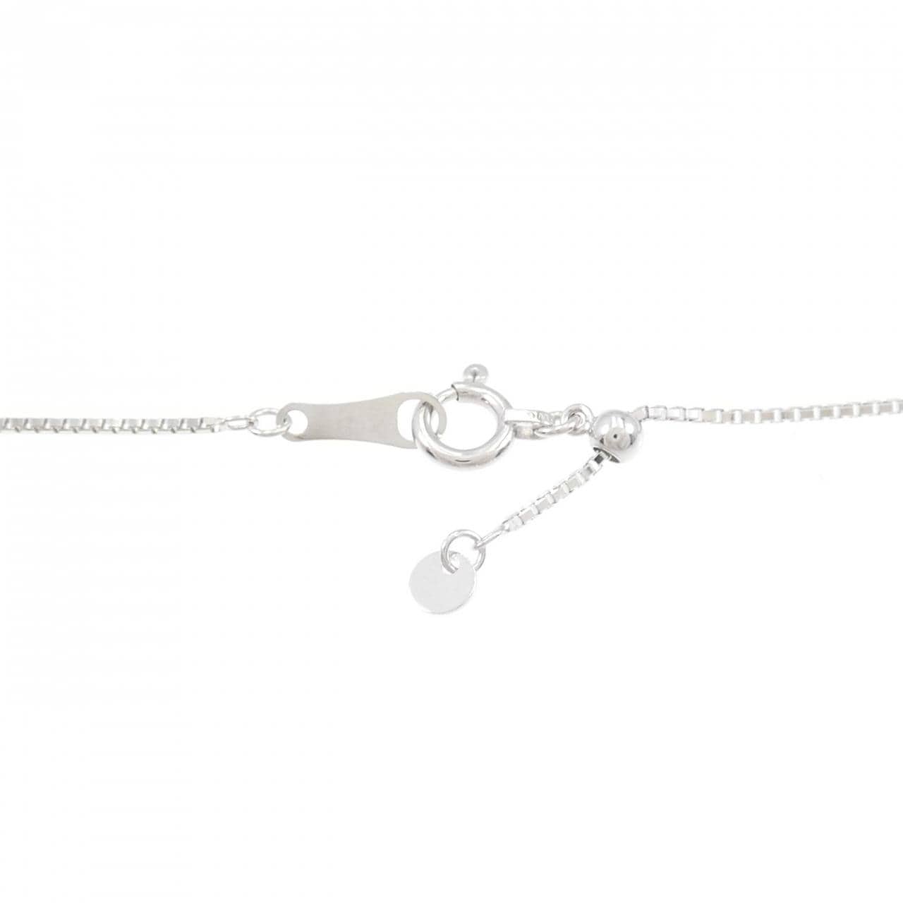 K18WG 2WAY フラワー ダイヤモンド ネックレス 1.00CT