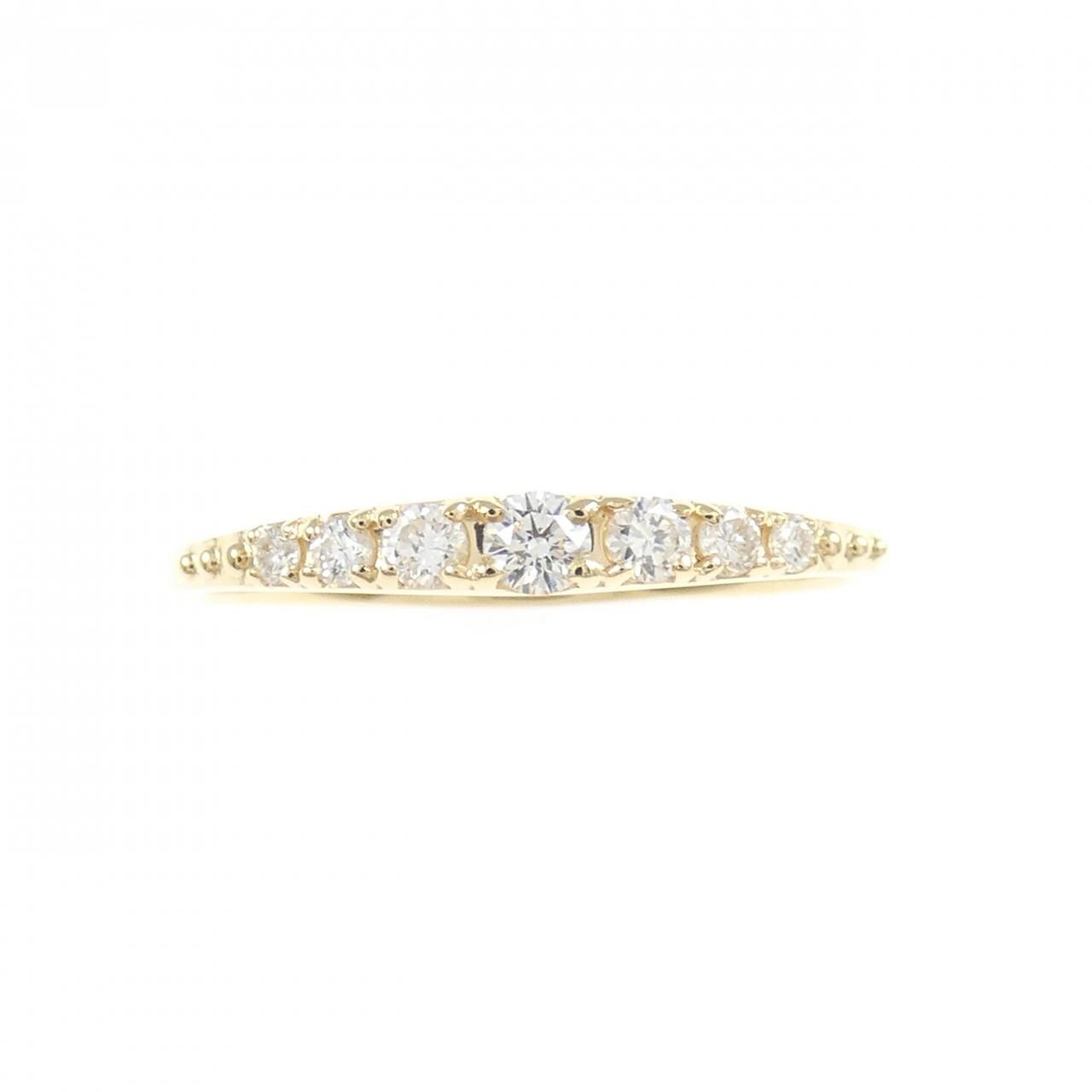 【リメイク】K18YG ダイヤモンド リング 0.15CT