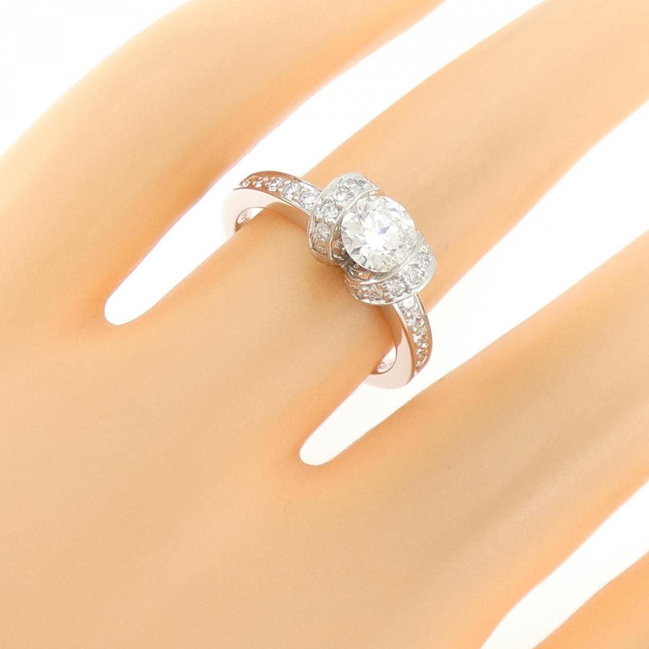 ティファニー リボン リング 0.61CT