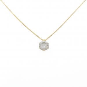 K18YG ソリティア ダイヤモンド ネックレス 1.151CT