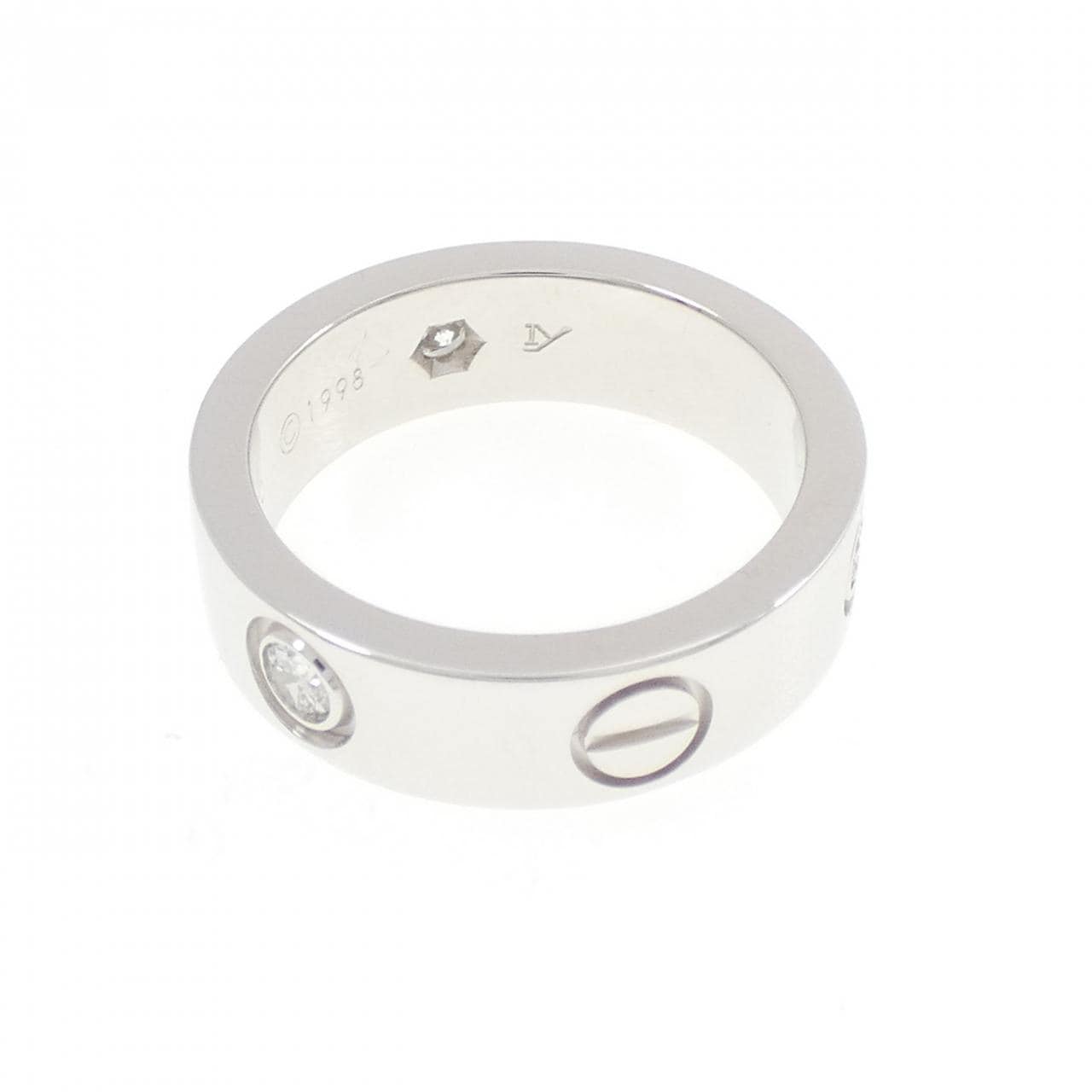 カルティエ ラブ ハーフダイヤ リング