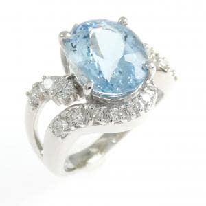 PT900 アクアマリン リング 4.42CT