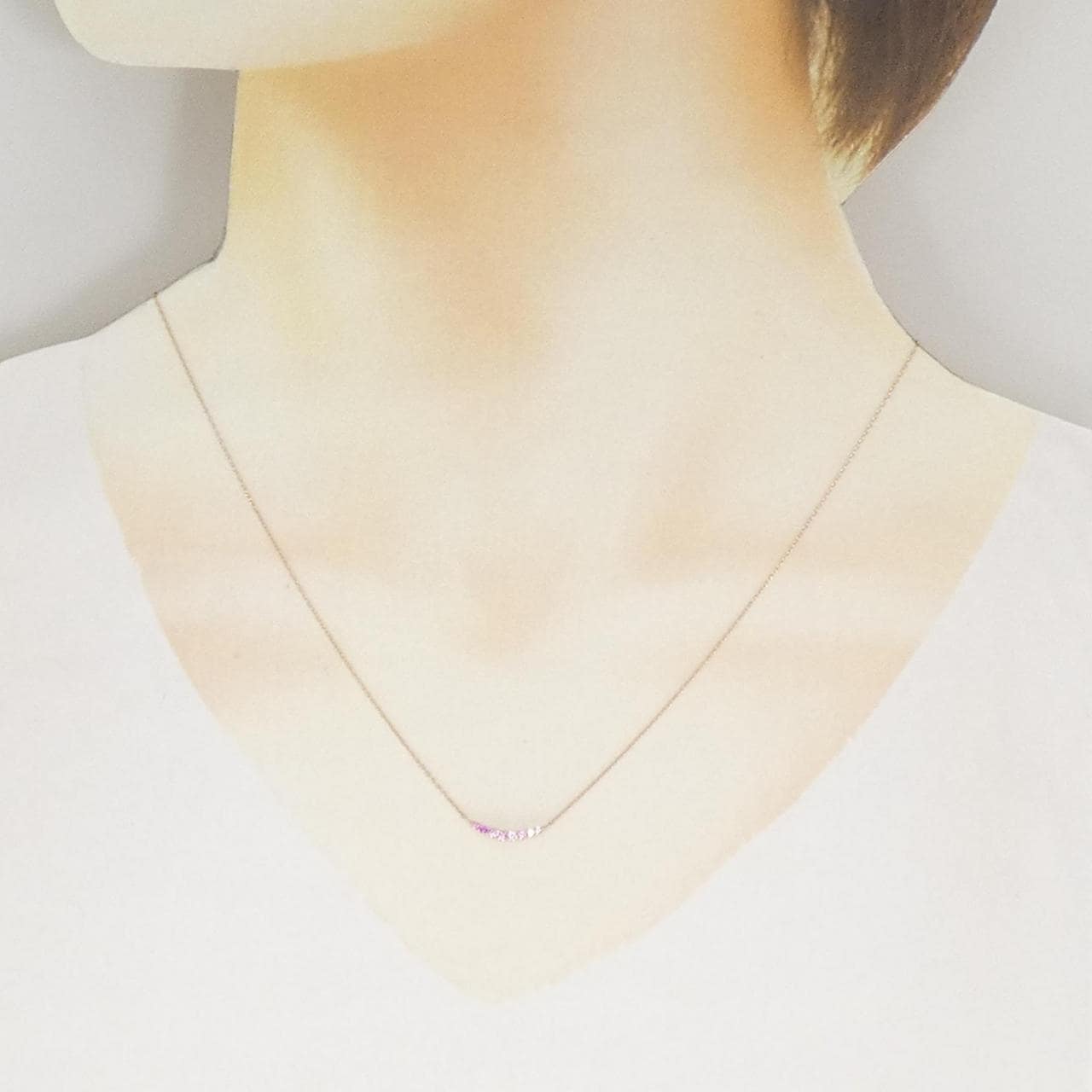 ポンテヴェキオ サファイヤ ネックレス 0.10CT