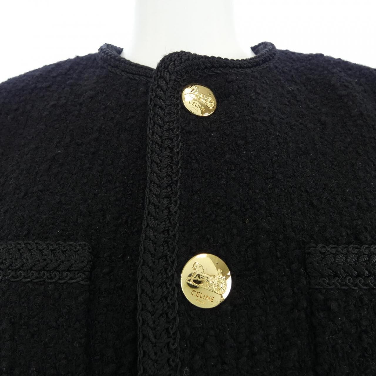 セリーヌ CELINE シャスールジャケット 2V00C764L ノーカラージャケット