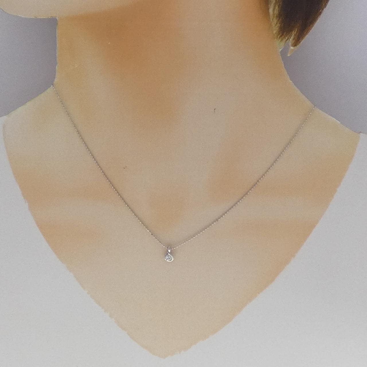 PT900/PT850 ダイヤモンド ネックレス 0.1CT