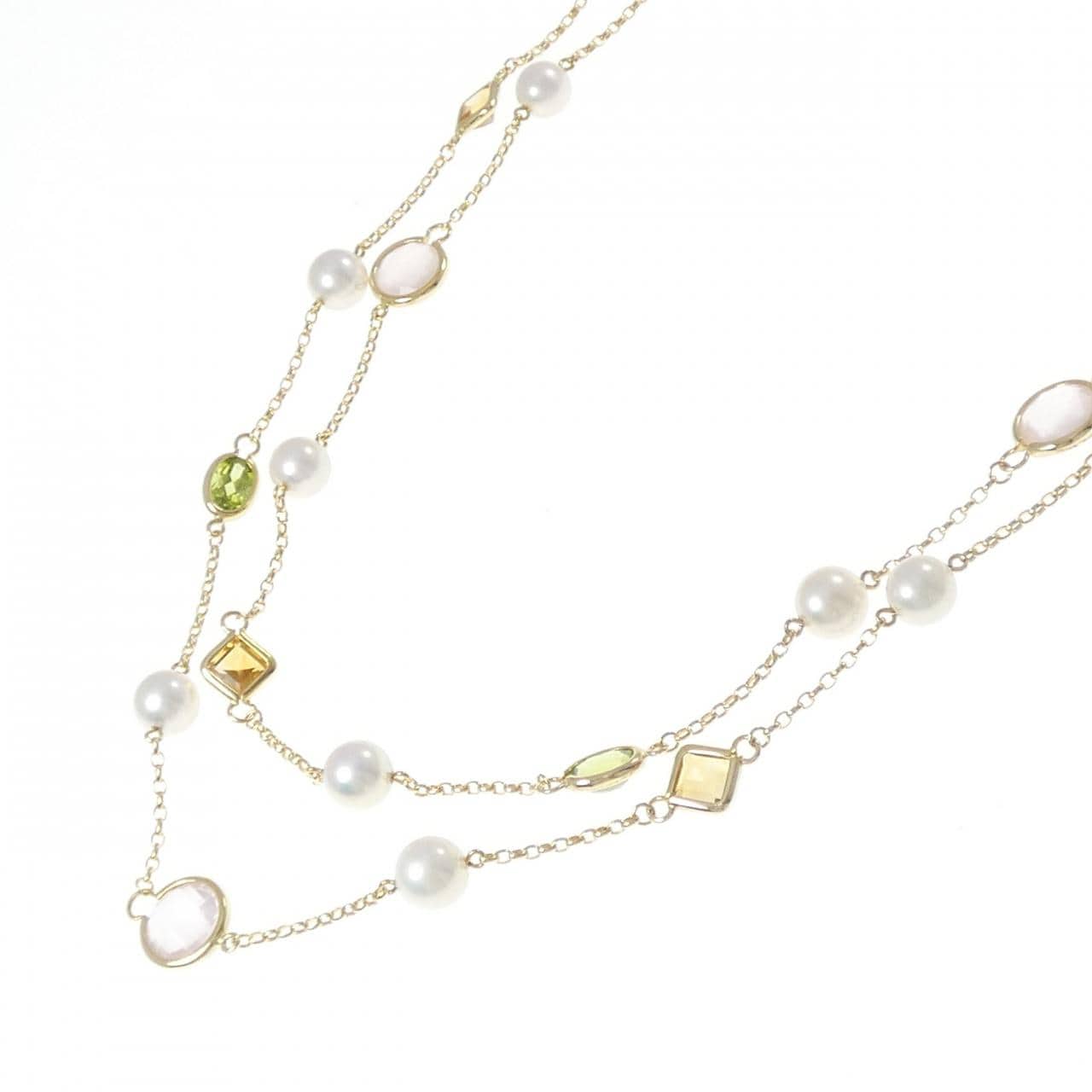 ミキモト カラーストーン ネックレス