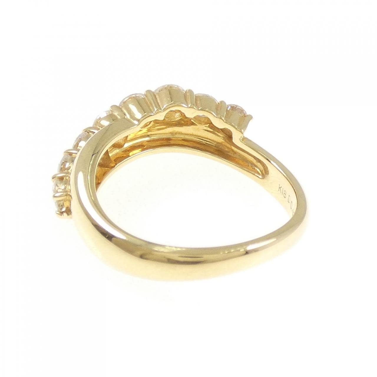 K18YG ダイヤモンド リング 0.80CT