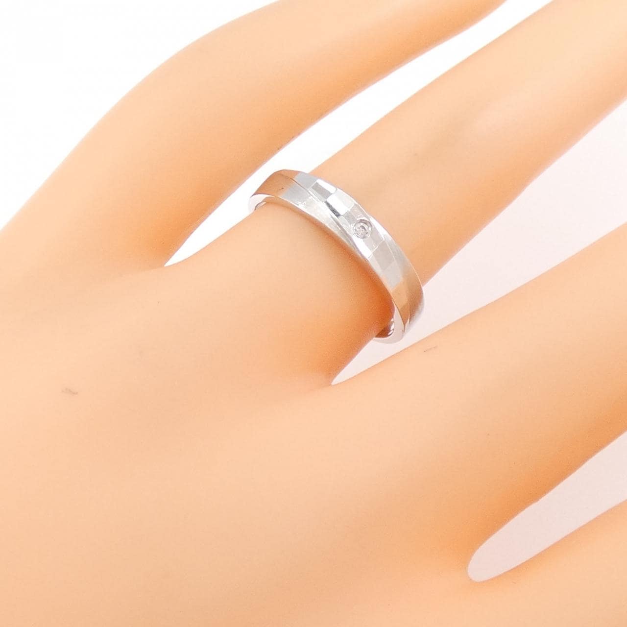 750WG ダイヤモンド リング 0.010CT