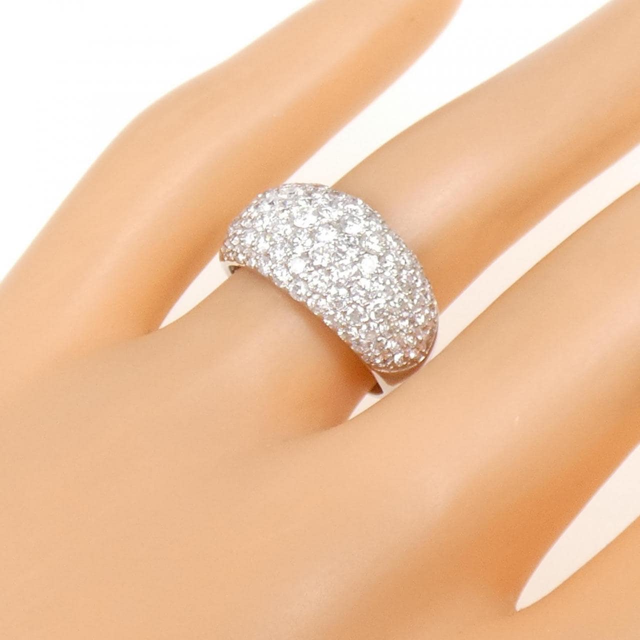 PT900 パヴェ ダイヤモンド リング 2.00CT