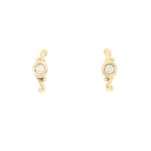 K18YG ダイヤモンド ピアス 0.06CT