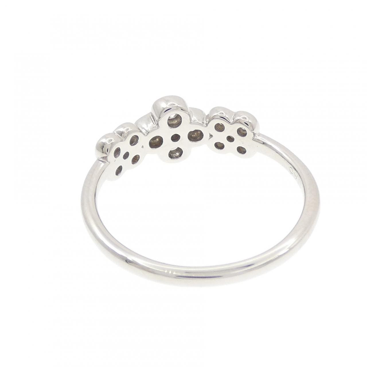 PT900 フラワー ダイヤモンド リング 0.45CT