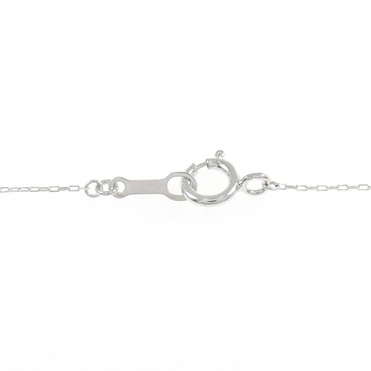 K18WG クロス ダイヤモンド ネックレス 0.30CT