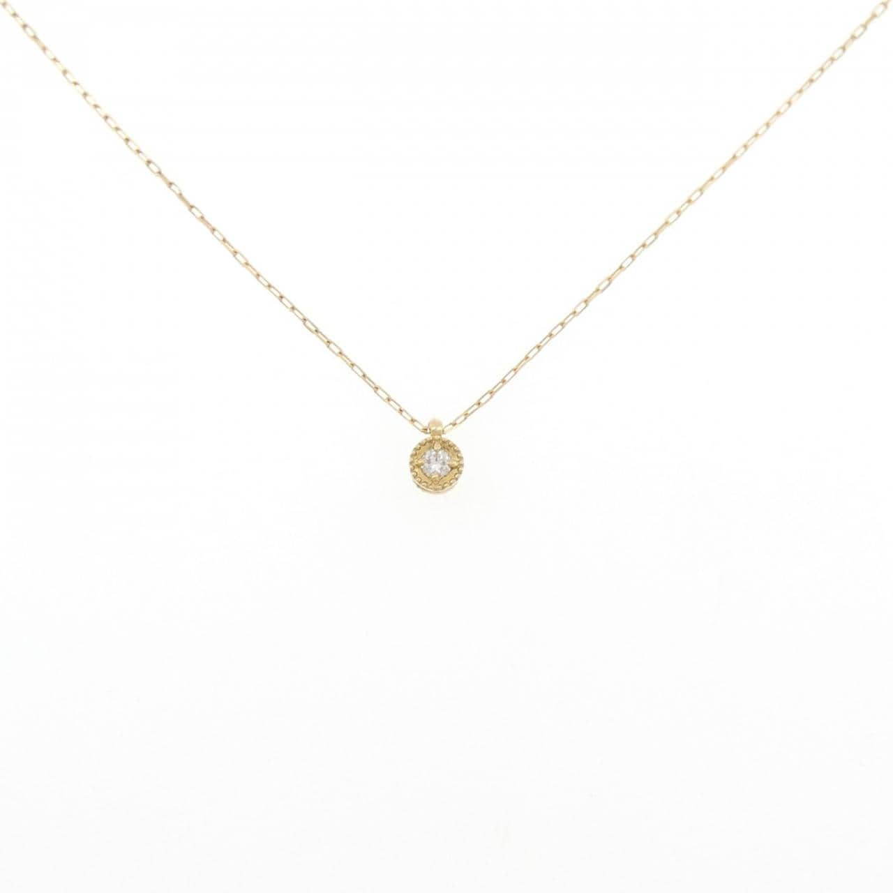 K18YG ダイヤモンド ネックレス 0.03CT