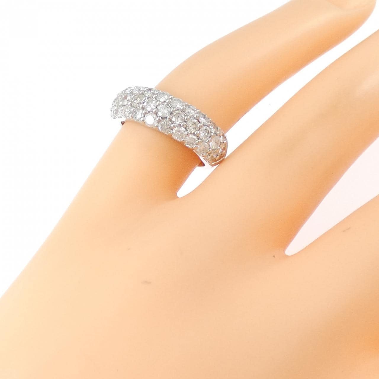 PT900 密镶钻石戒指 1.00 克拉