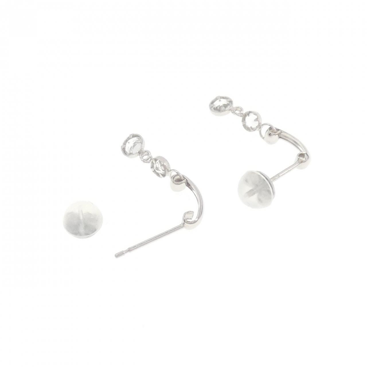 [BRAND NEW] PT900 White Topaz Earrings