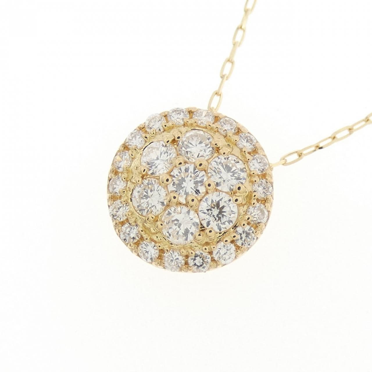 【リメイク】K18YG ダイヤモンド ネックレス 0.30CT
