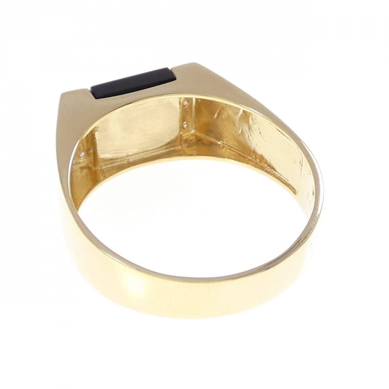 【新品】K18YG オニキス リング