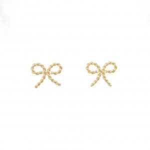 K18YG リボン ピアス