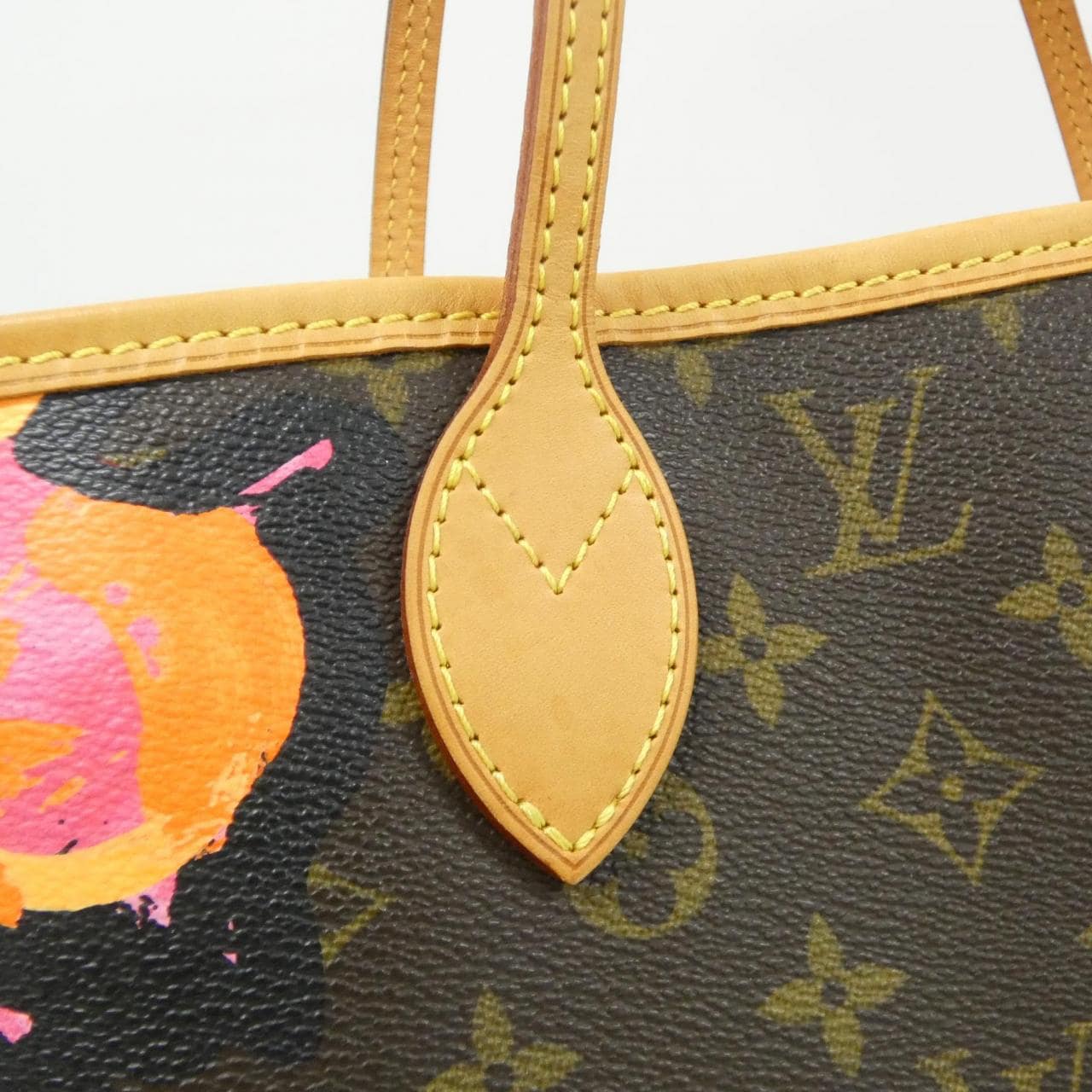 ルイヴィトン モノグラム ローズ(スティーブン スプラウス) ネヴァーフル MM M48613 バッグ