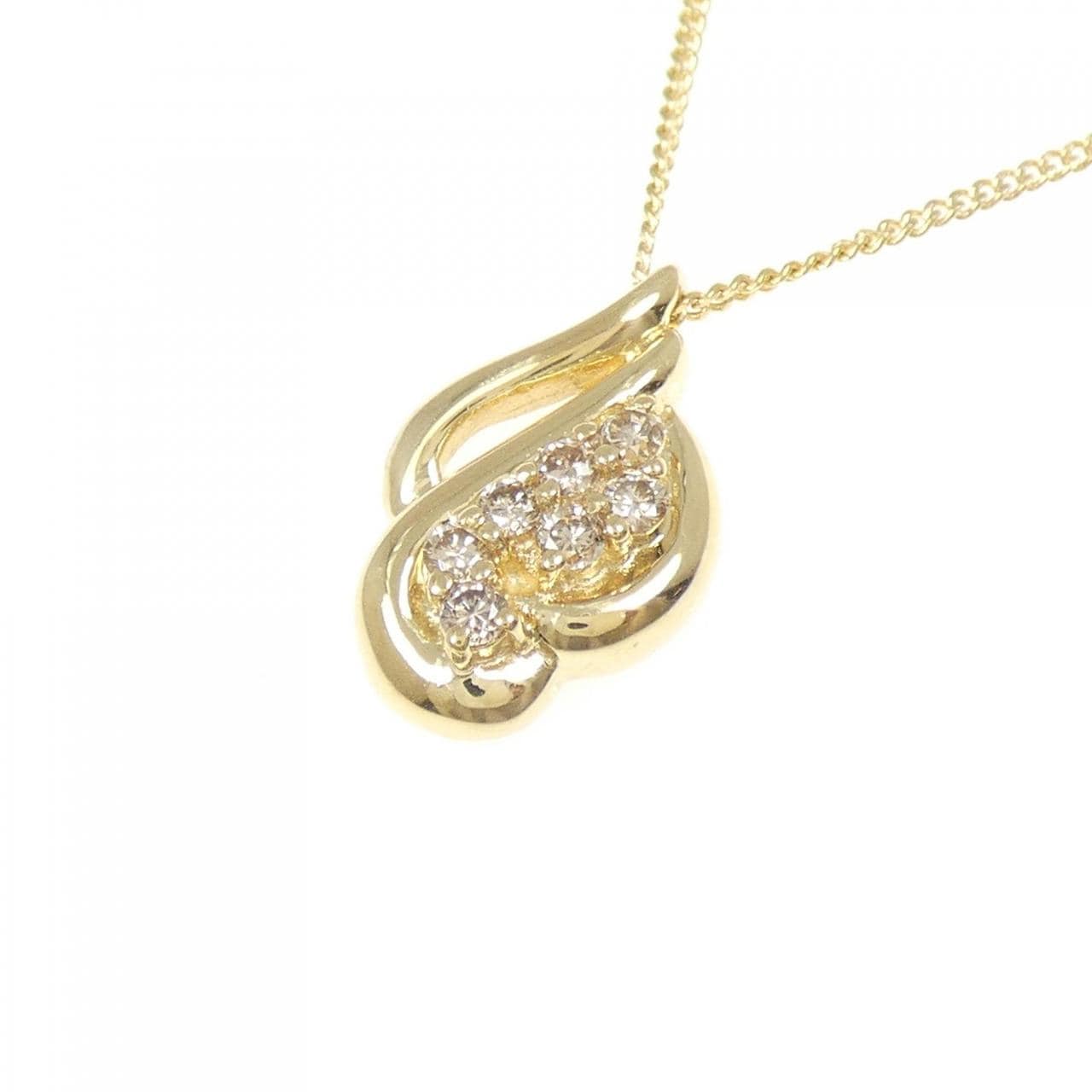 K18YG ダイヤモンド ネックレス 0.18CT