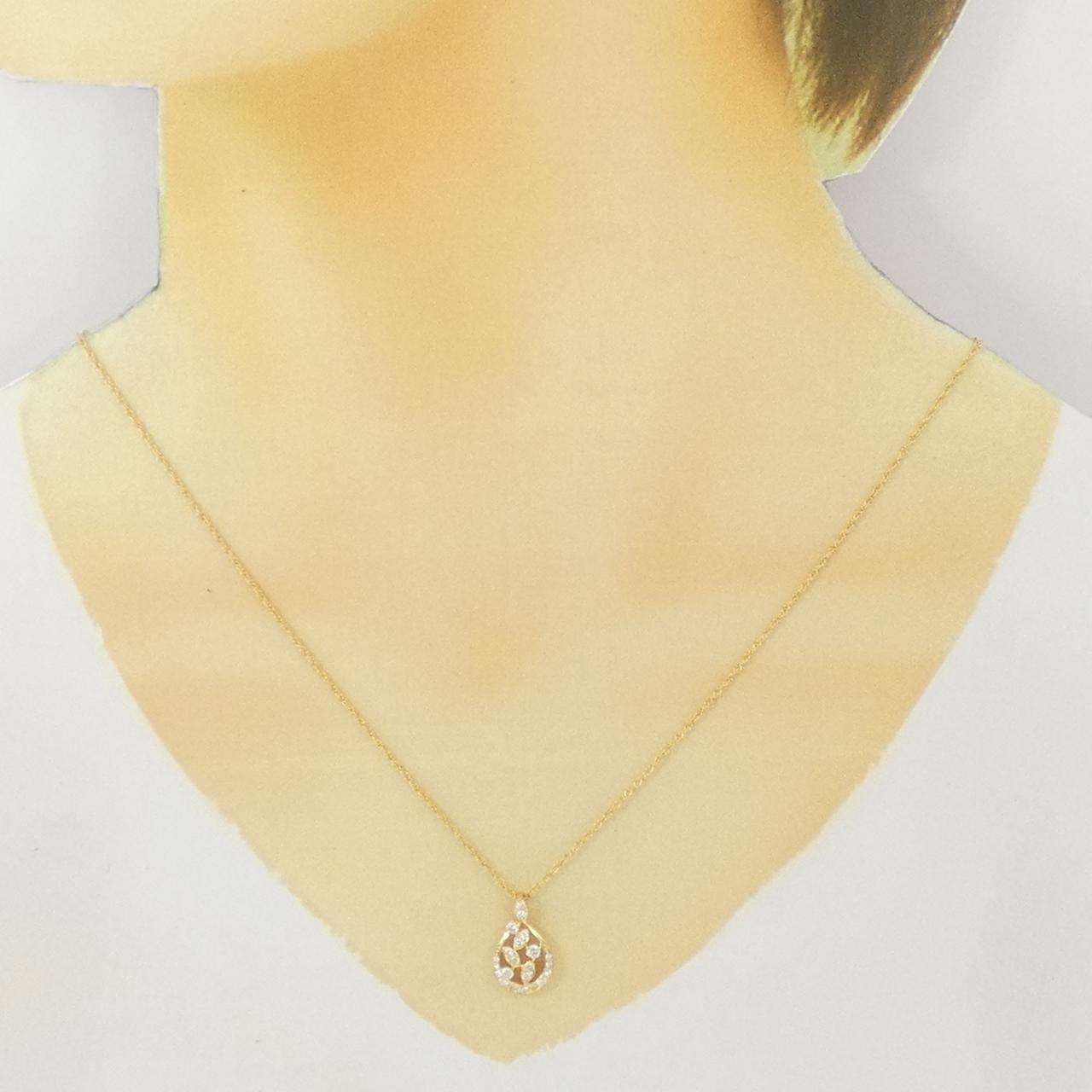 K18YG ダイヤモンド ネックレス 0.35CT