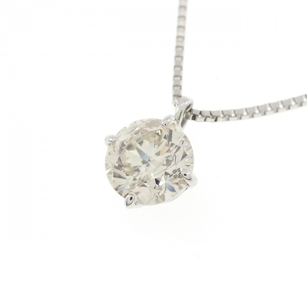 PT950/PT850单钻鑽石項鍊，1.060克拉