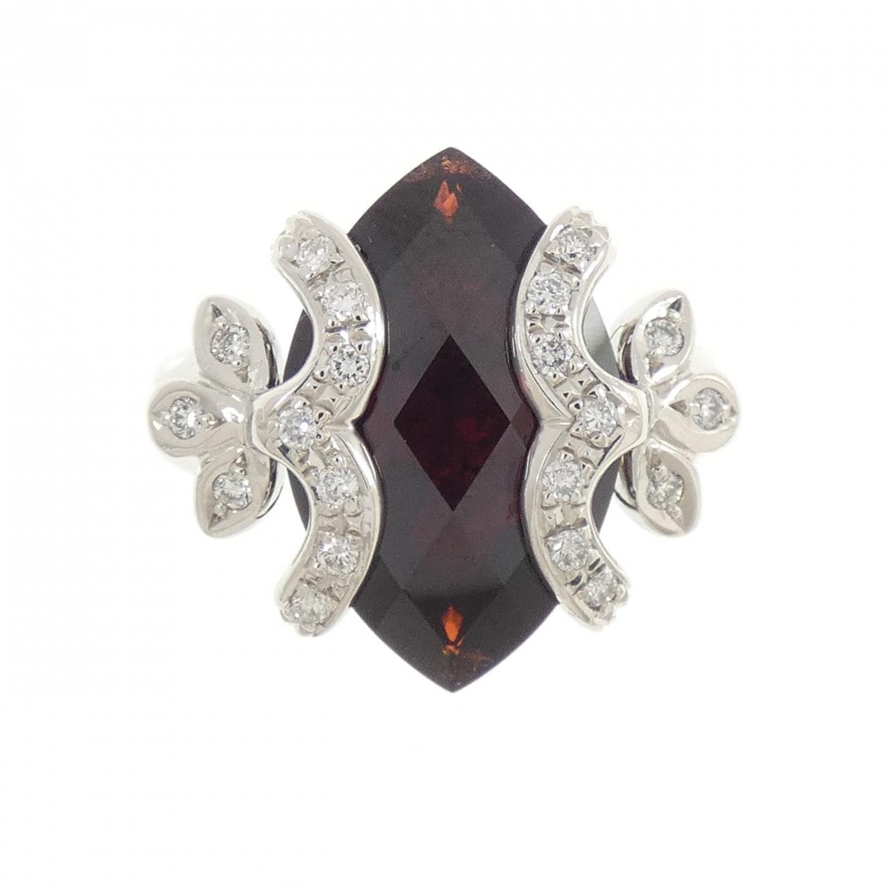 PT900 ガーネット リング 7.142CT
