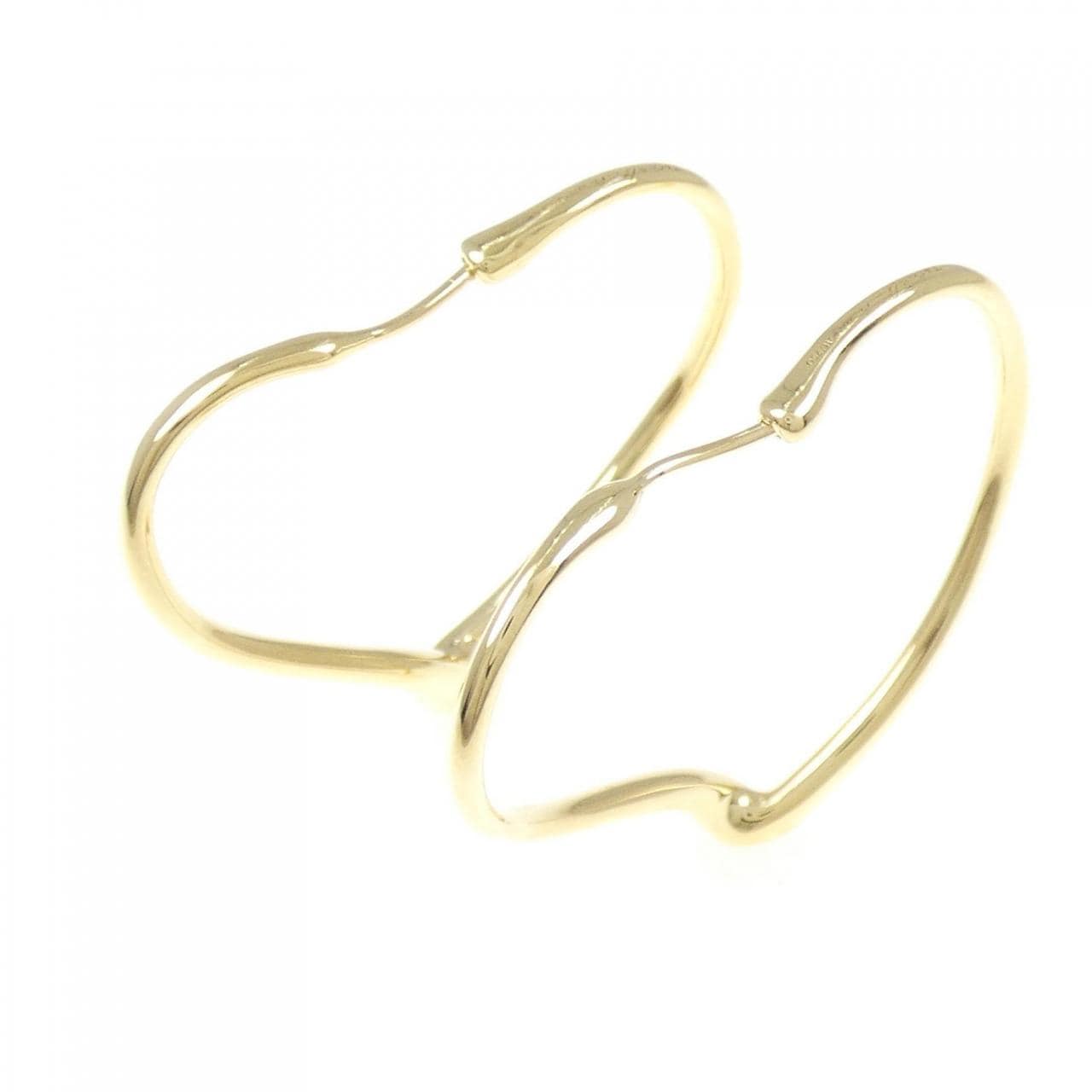 TIFFANY open heart hoop earrings