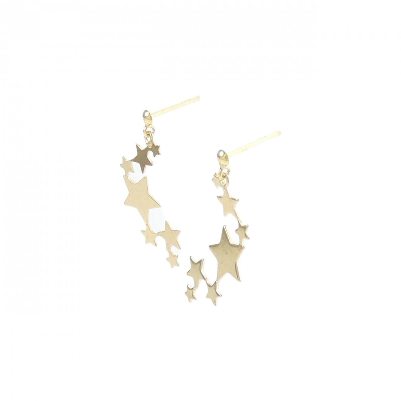 [BRAND NEW] K18YG star earrings