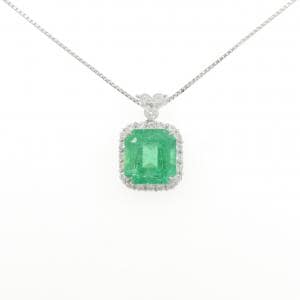 PT900/PT850 エメラルド ネックレス 8.04CT コロンビア産