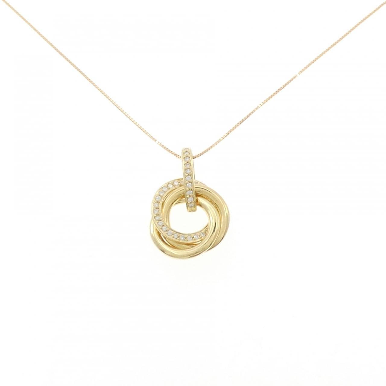 K18YG ダイヤモンド ネックレス 0.25CT
