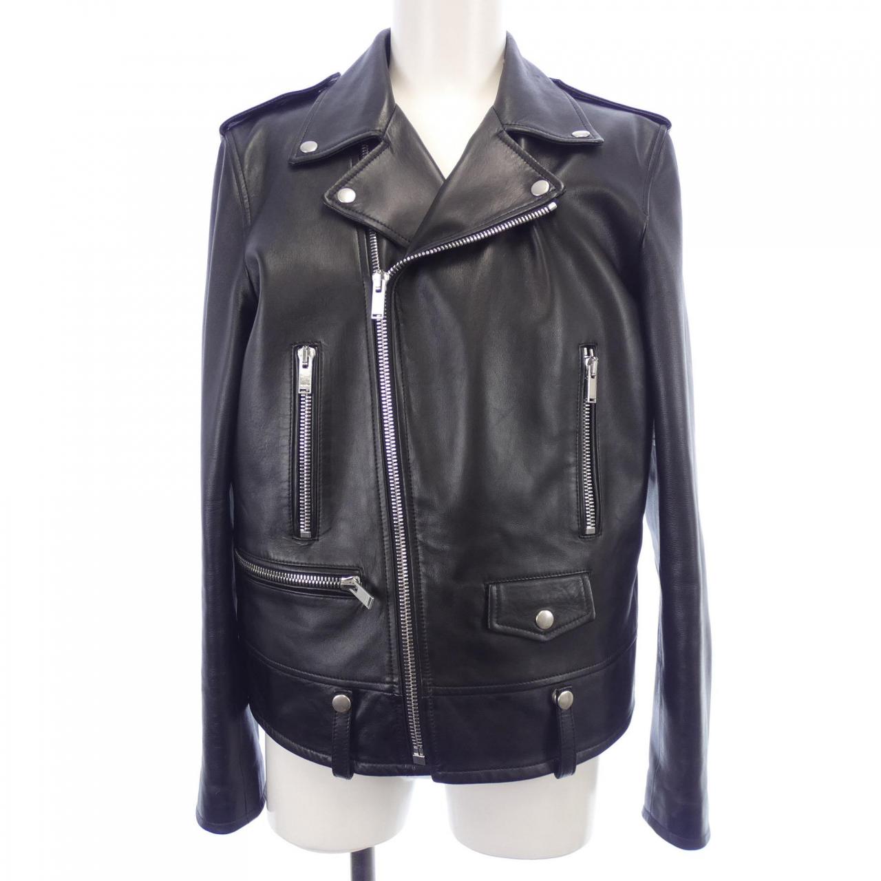 SAINT LAURENT L01O 經典機車夾克 484284 Y5YA2 皮革騎士夾克