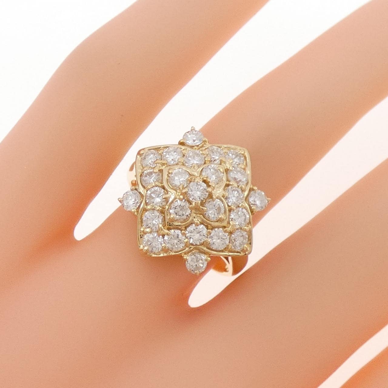 K18YG ダイヤモンド リング 1.50CT