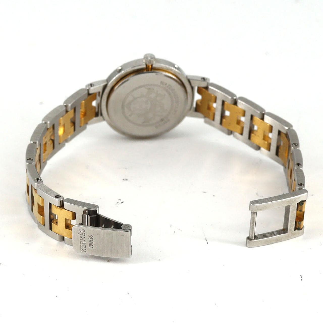 【ノーメンテナンス還元価格】エルメス クリッパー コンビ SSxGP クォーツ