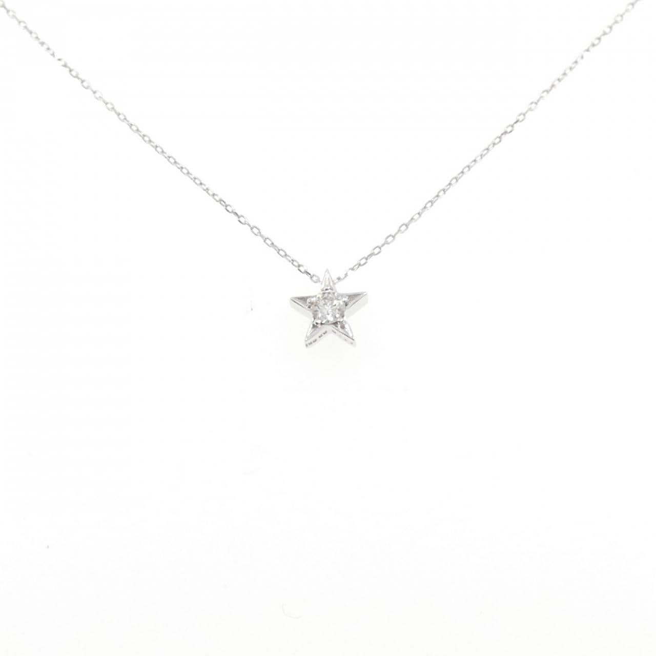 K18WG スター ルビー ネックレス