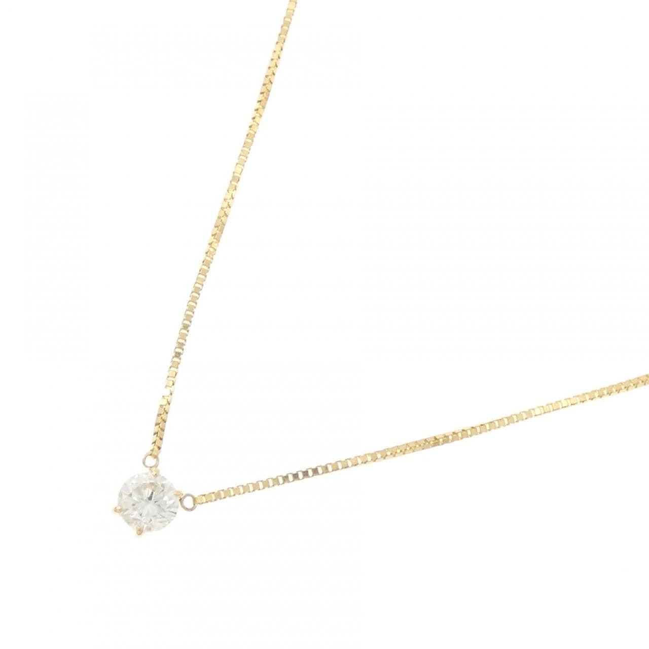 K18YG ダイヤモンド ネックレス 0.503CT F SI2 Good