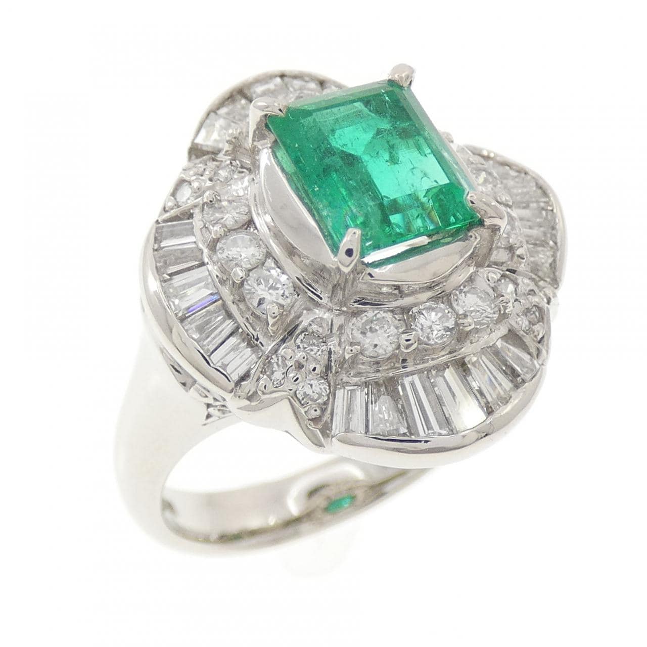 PT900 エメラルド リング 1.23CT