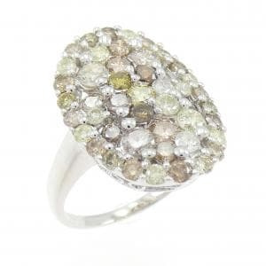 K18WG ダイヤモンド リング 2.00CT