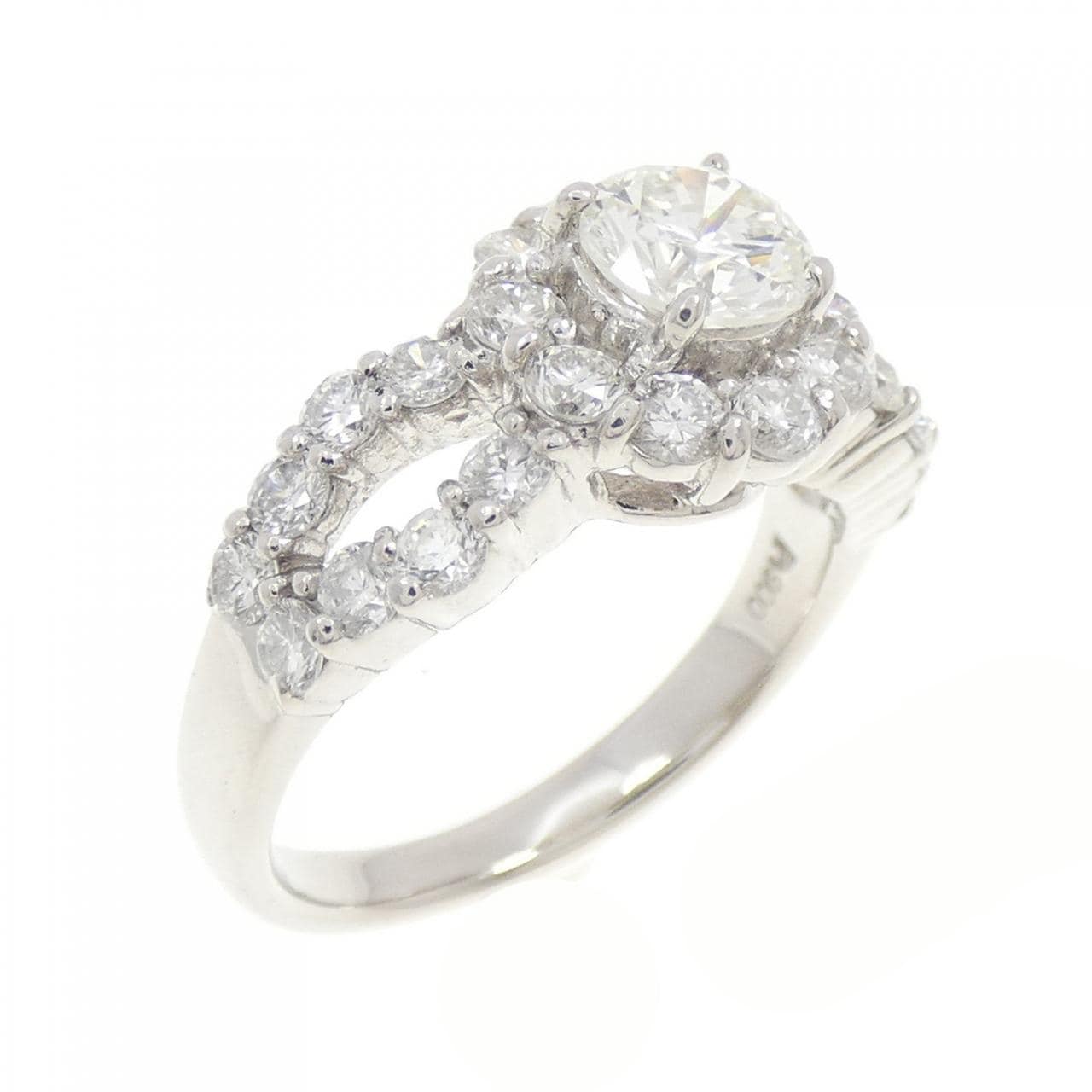 PT900 ダイヤモンド リング 0.592CT I SI2 VG