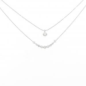 K18WG ダイヤモンド ネックレス 0.11CT