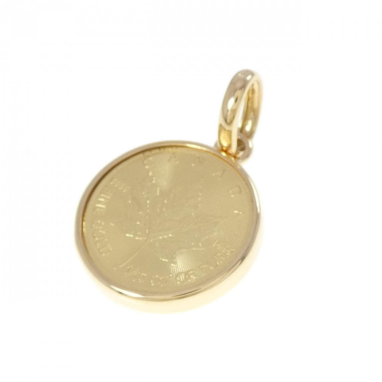 K18YG(枠) コイン ペンダント