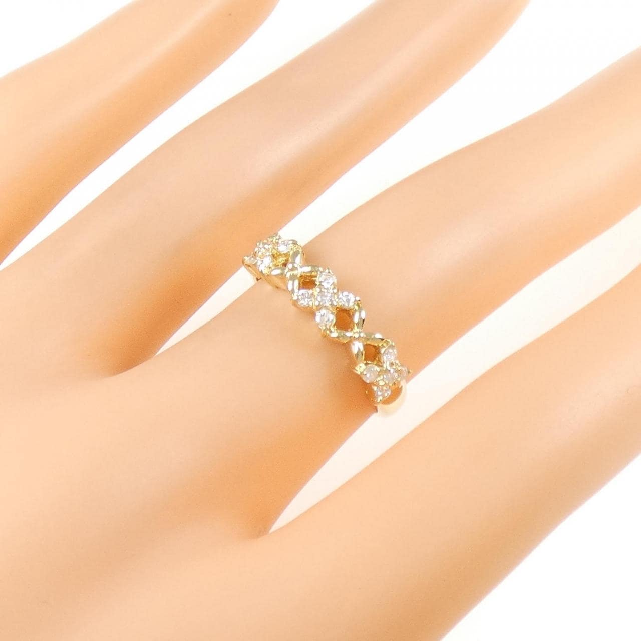 K18YG ダイヤモンド リング 0.21CT