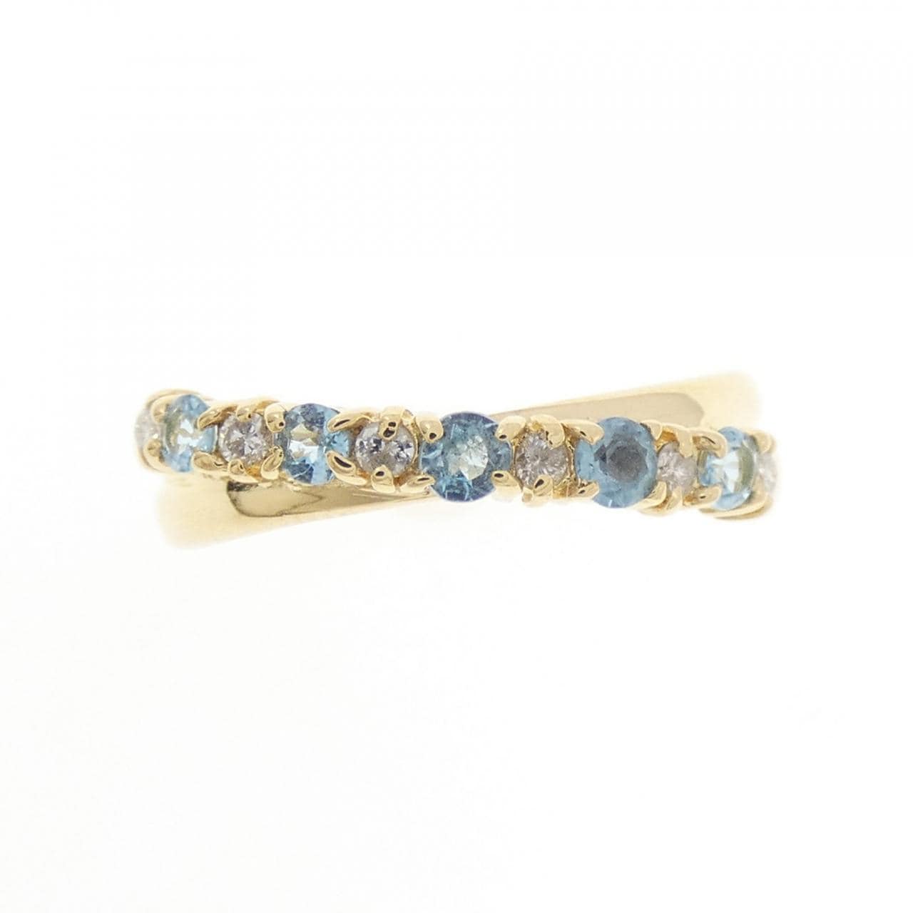 K18YG ブルートパーズ リング