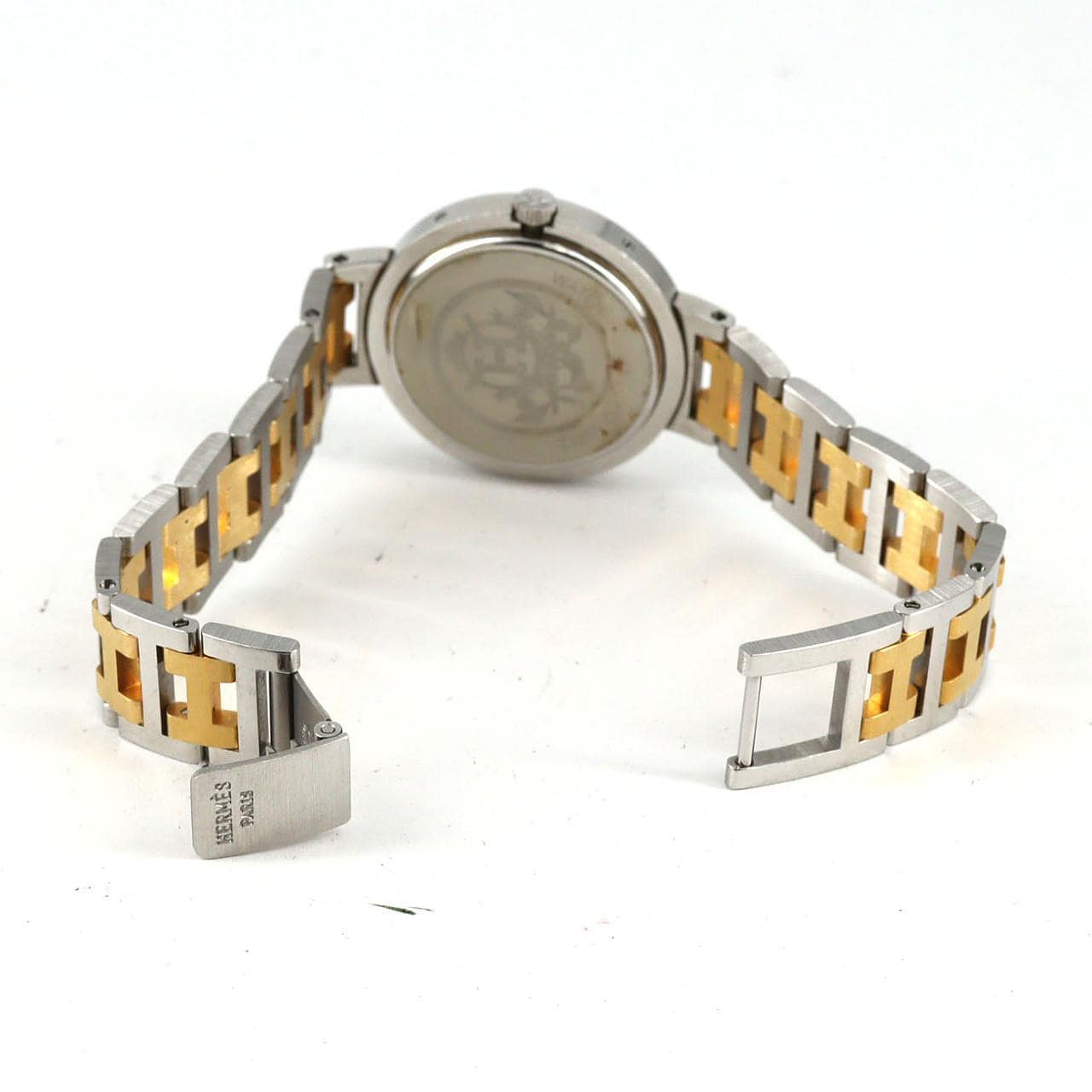 【ノーメンテナンス還元価格】エルメス クリッパー　コンビ SSxGP クォーツ