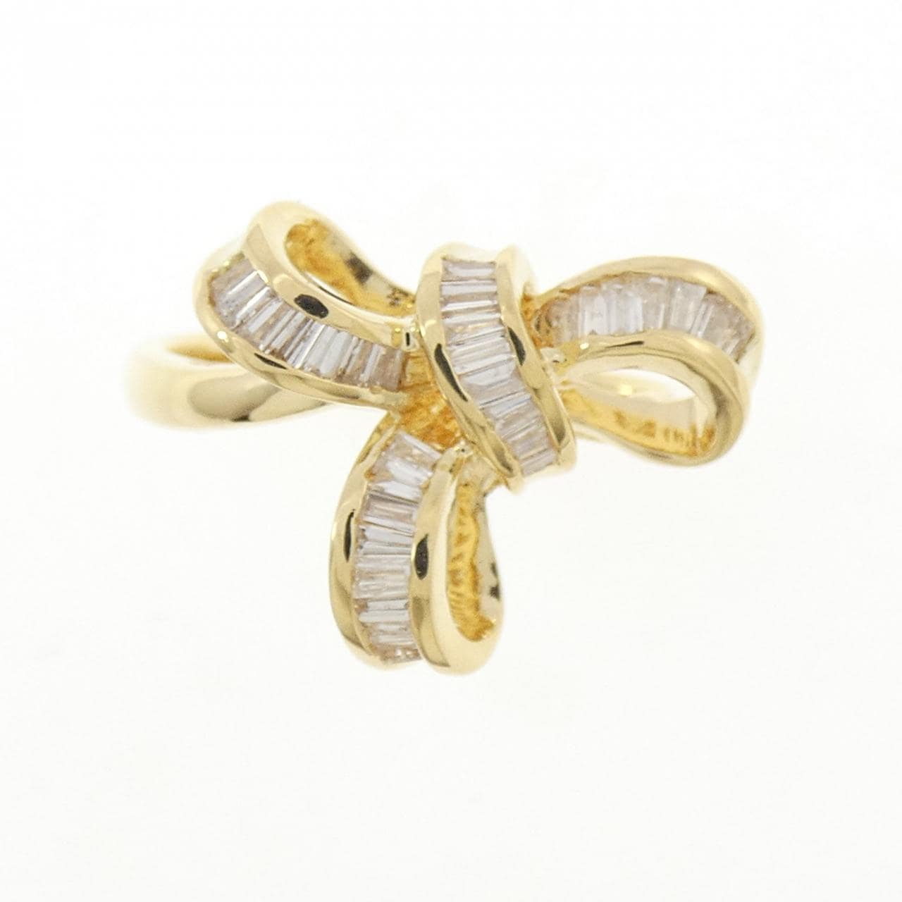 K18YG ダイヤモンド リング 0.39CT